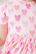 Mila & Rose ® Bow Beauty S/S Pocket Twirl Dress — main product shot