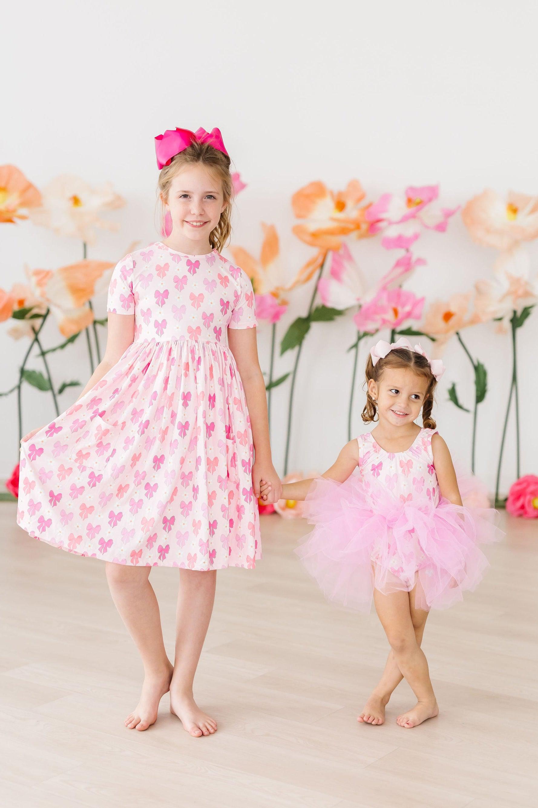 Mila & Rose ® Bow Beauty Tank Tutu Leotard — detail close-up