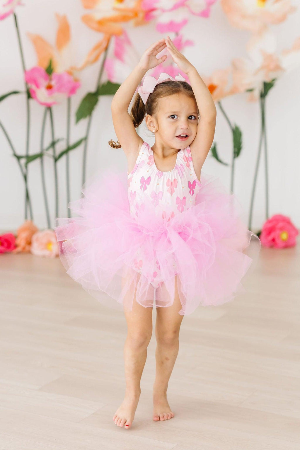 Mila & Rose ® Bow Beauty Tank Tutu Leotard — side view