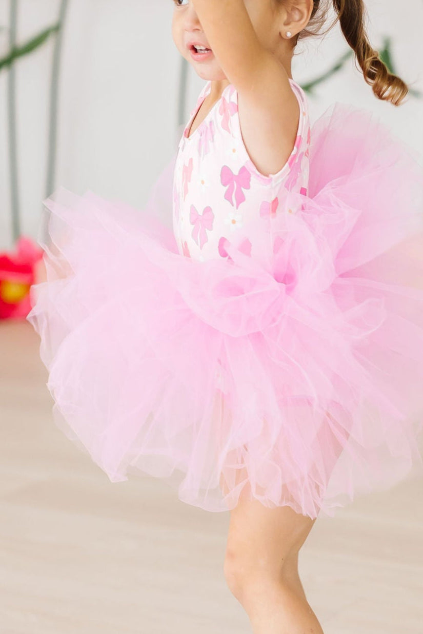 Mila & Rose ® Bow Beauty Tank Tutu Leotard — back view