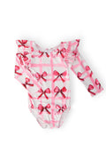 Mila & Rose ® Bow La La L/S Flutter Sleeve Leotard — main product shot