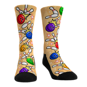 Rock 'Em Socks Bowling - All-Over (Cream)