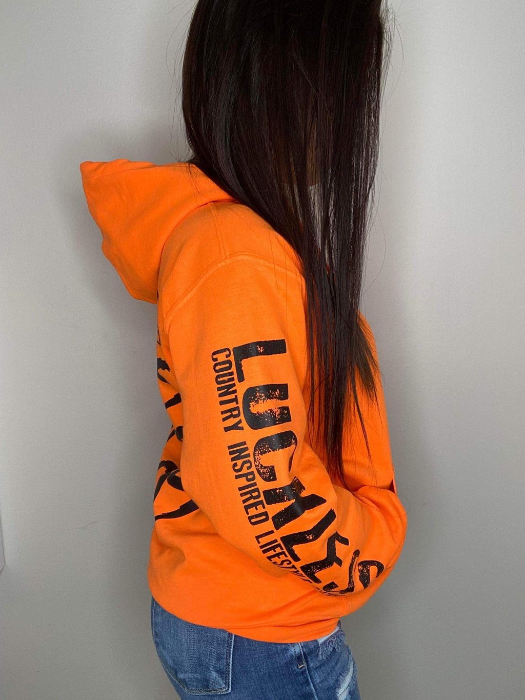 Luckless Outfitters Bows Before Bros Hoodie — back view