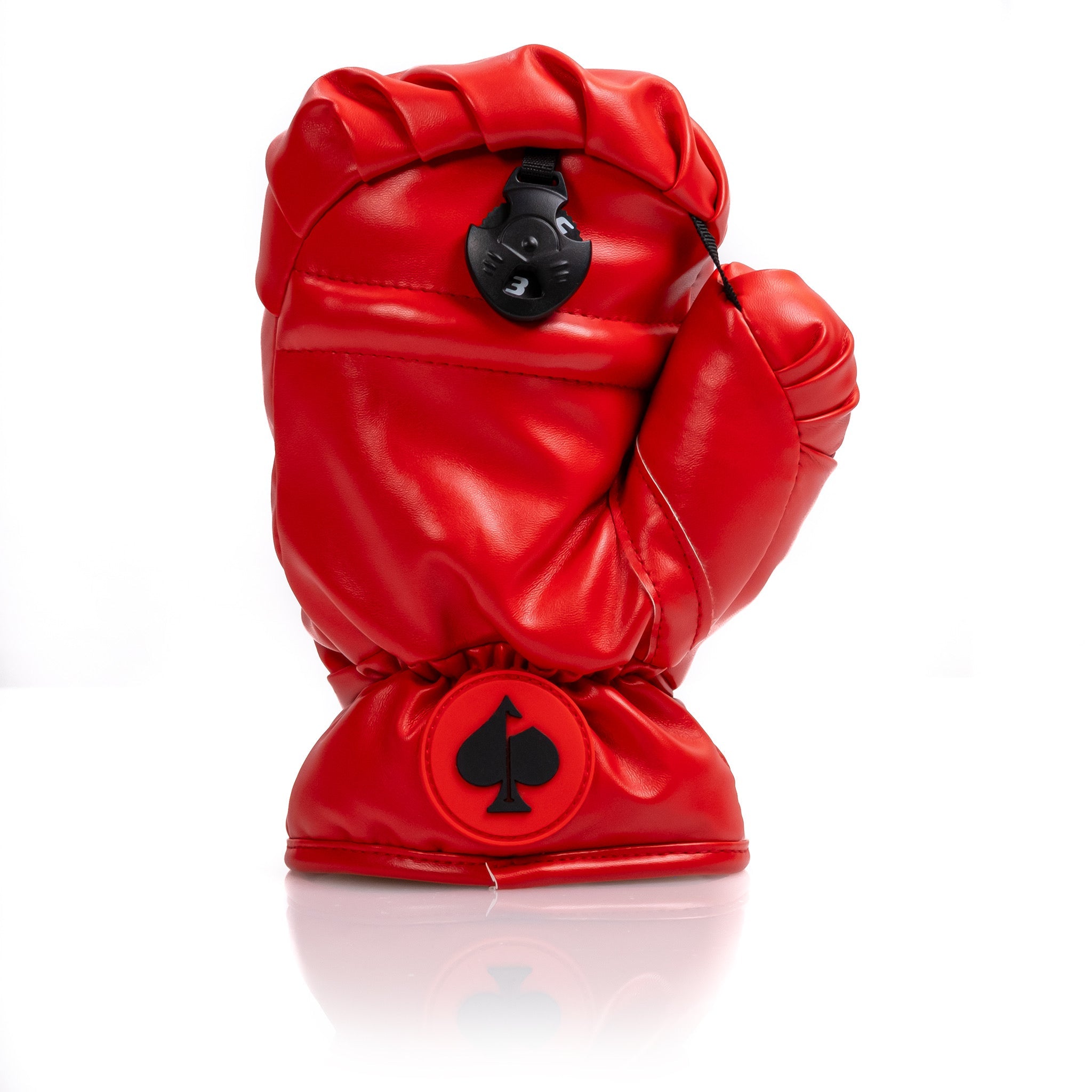 Pins and Aces Boxing Glove Red - Fairway Cover — size reference