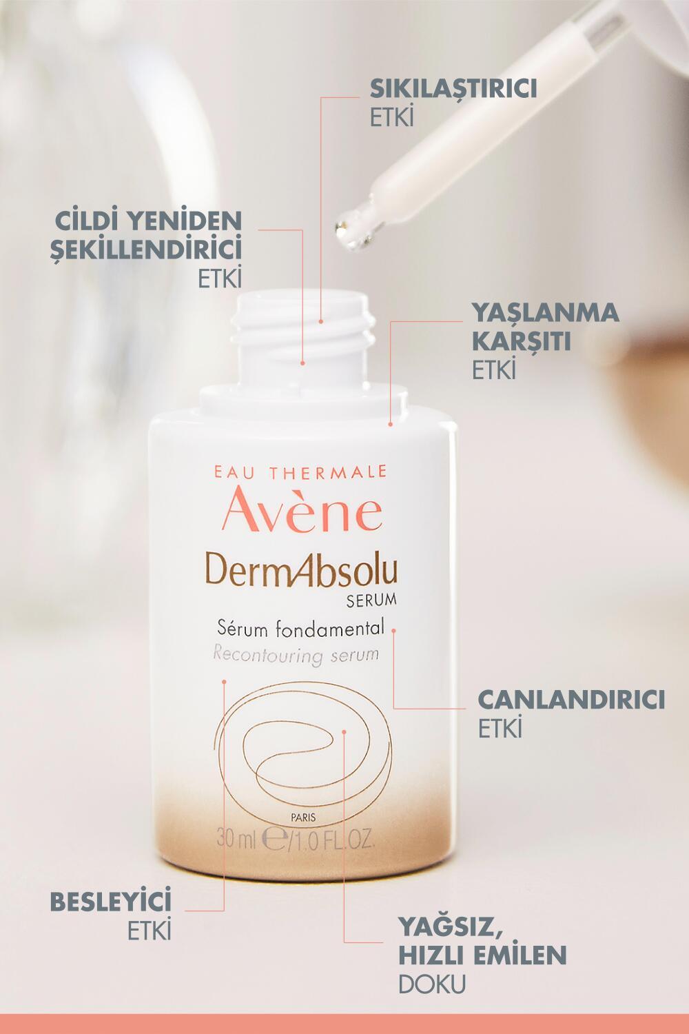 Avene DermAbsolu Anti-Aging Facial Serum for Loss of Firmness & Elasticity - 1.01 fl oz