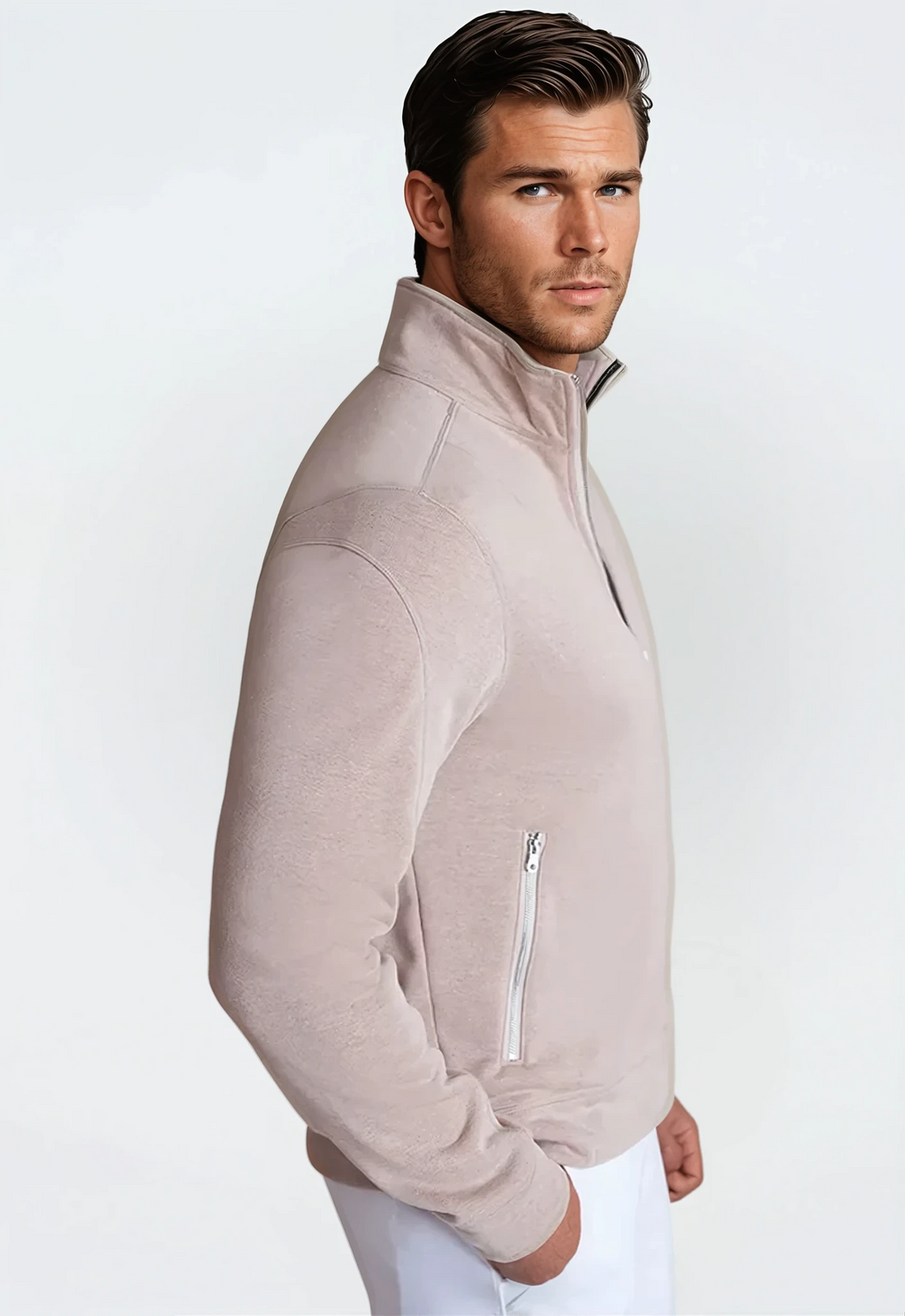 Breckenridge Full-Zip Sweatshirt - Camel — view 3