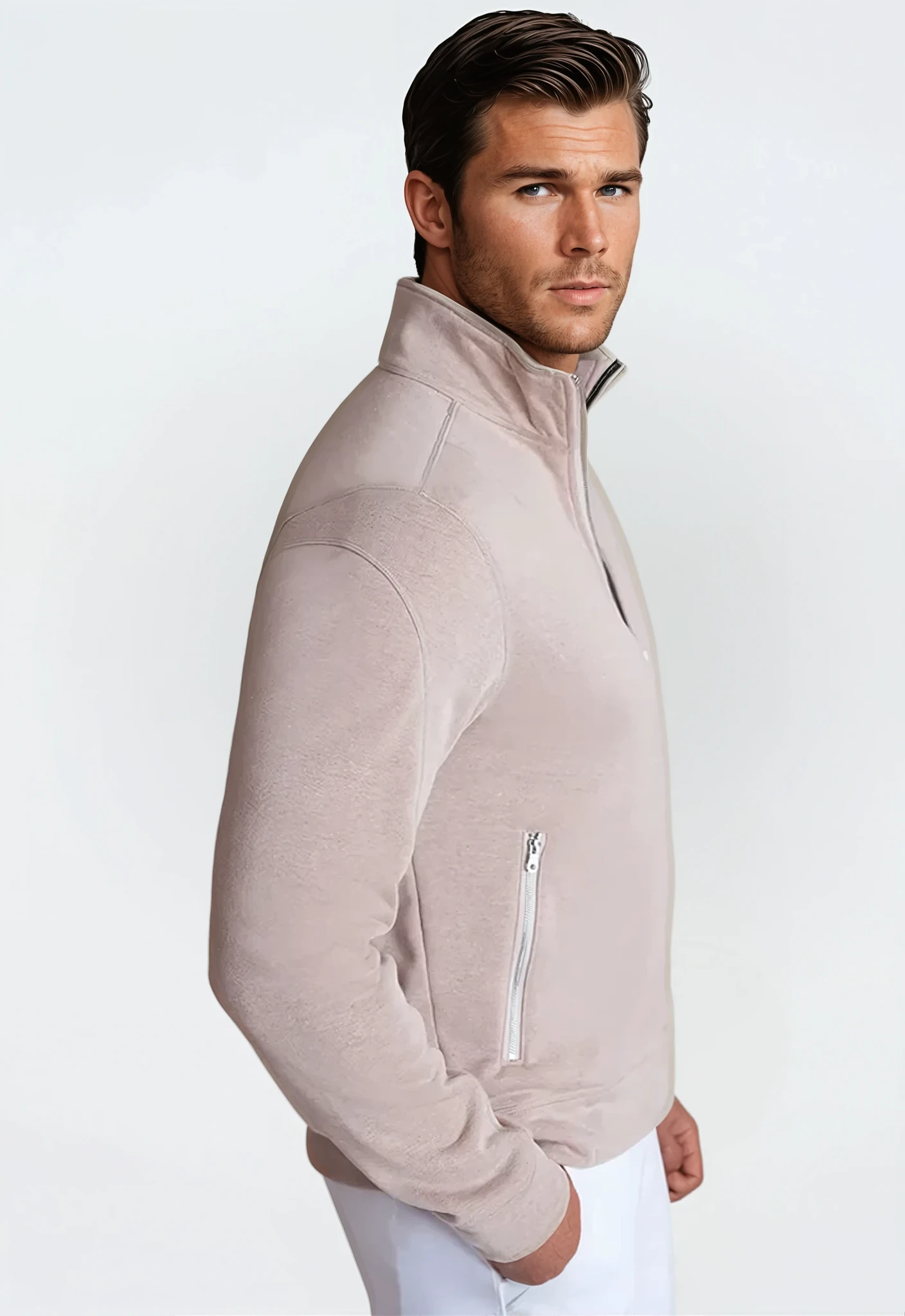 Breckenridge Full-Zip Sweatshirt - Camel — view 3