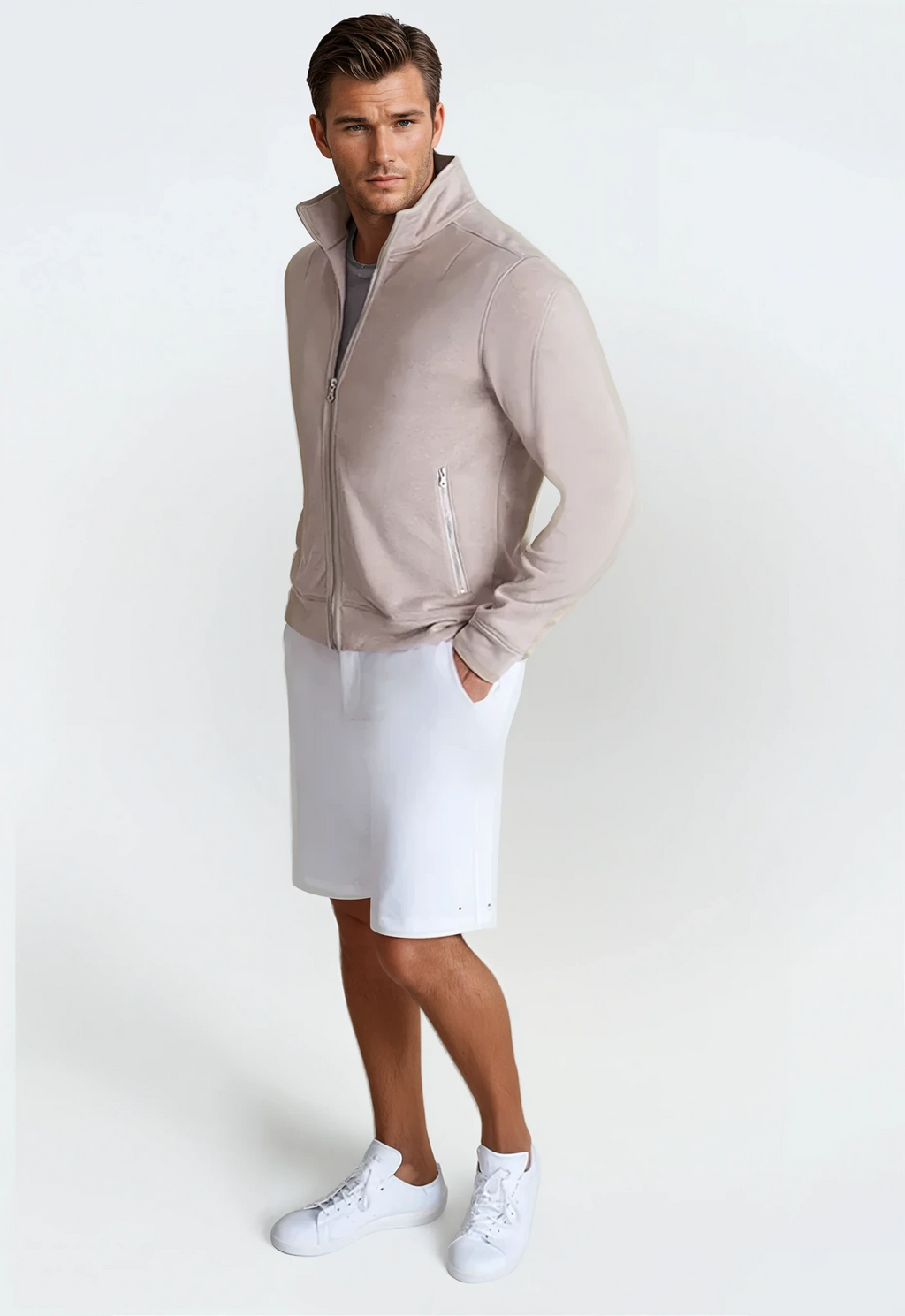 Breckenridge Full-Zip Sweatshirt - Camel — view 4