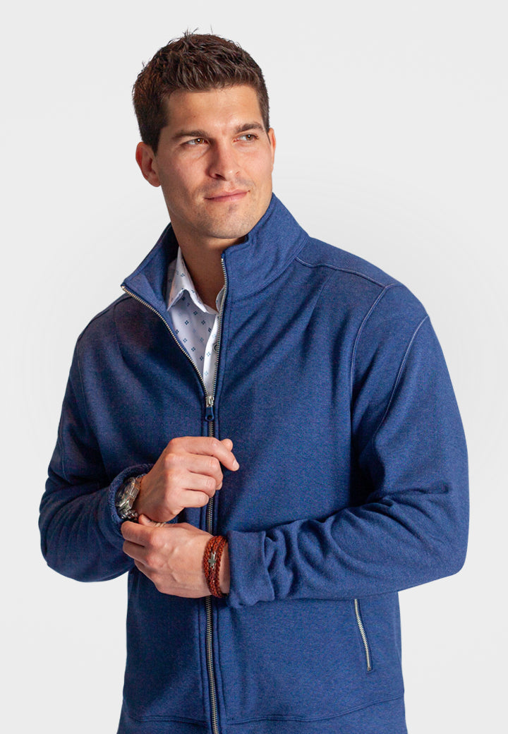 Breckenridge Full-Zip Sweatshirt - Tokyo Blue — view 3