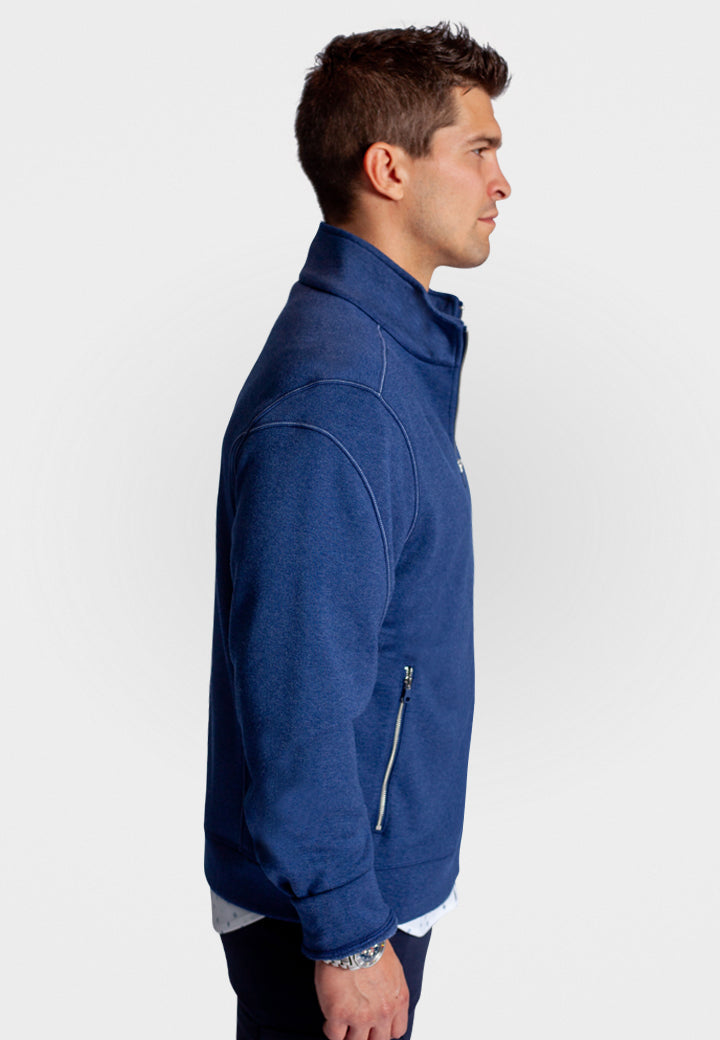 Breckenridge Full-Zip Sweatshirt - Tokyo Blue — view 4