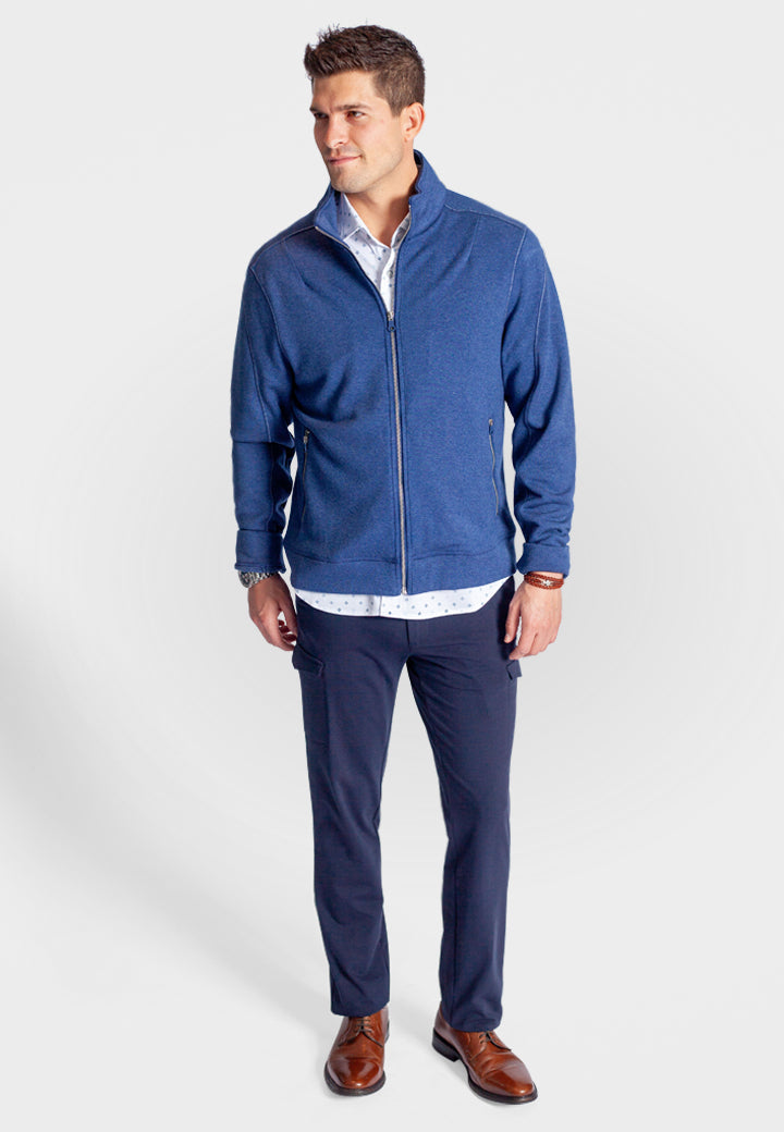 Breckenridge Full-Zip Sweatshirt - Tokyo Blue — view 6