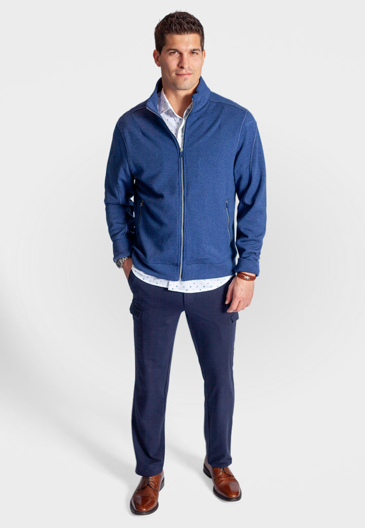 Breckenridge Full-Zip Sweatshirt - Tokyo Blue — view 7