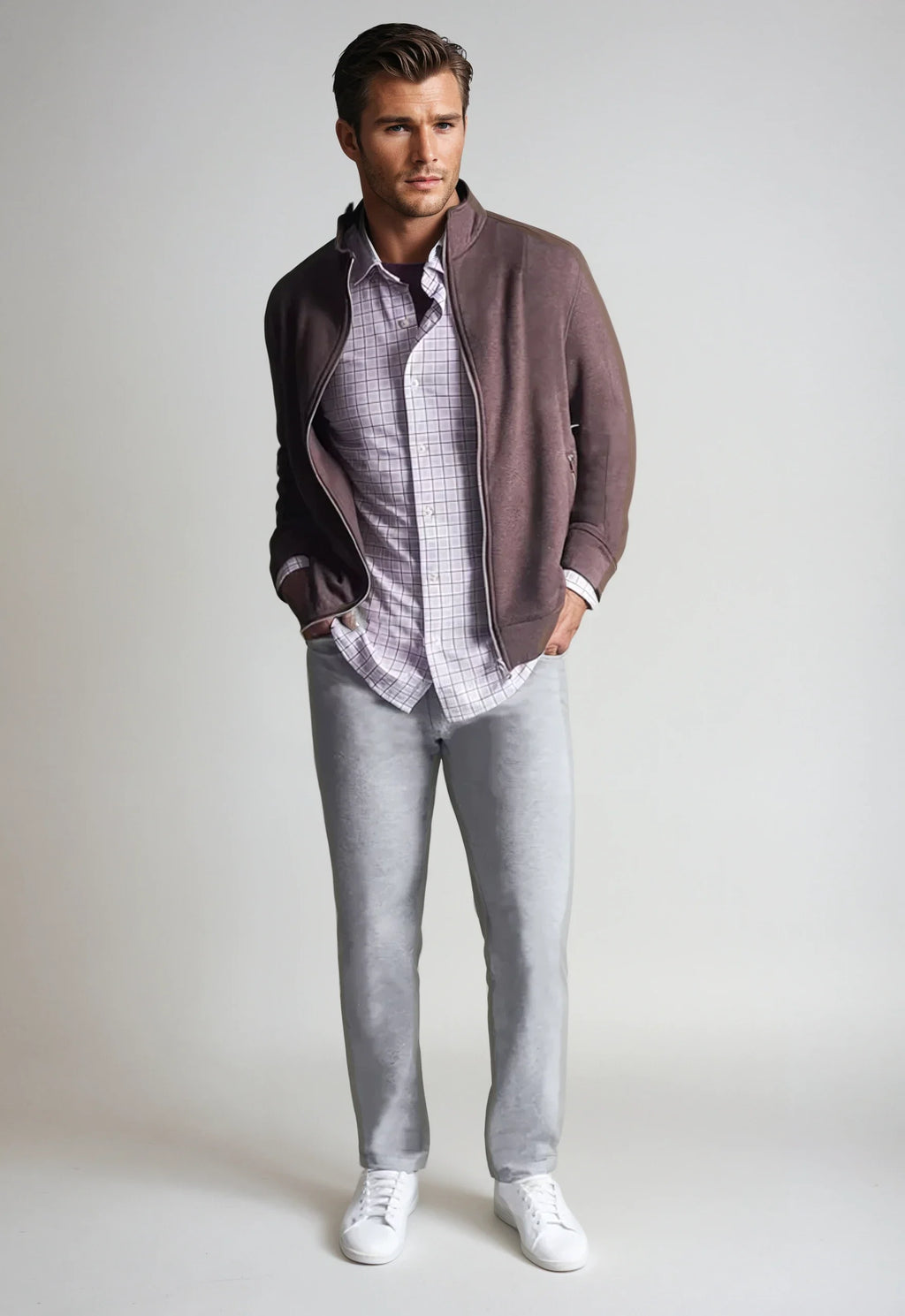 Breckenridge Full-Zip Sweatshirt - Espresso — view 3