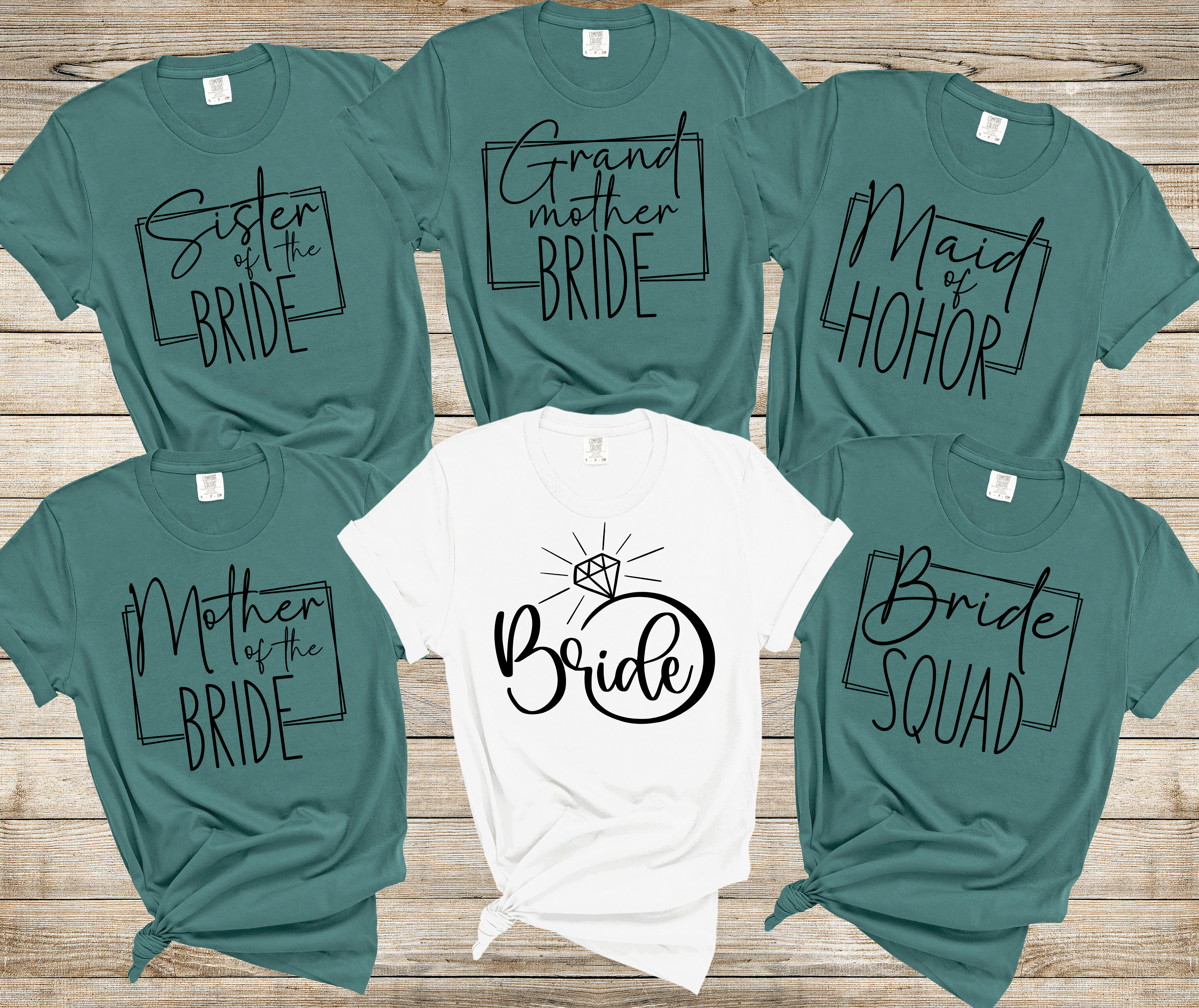 A Blessed Texas Mess Boutique Bride  Family shirts, Mon of Bride, bridal party shirts, Wedding shirts,… — dtf / graphic shirts category context