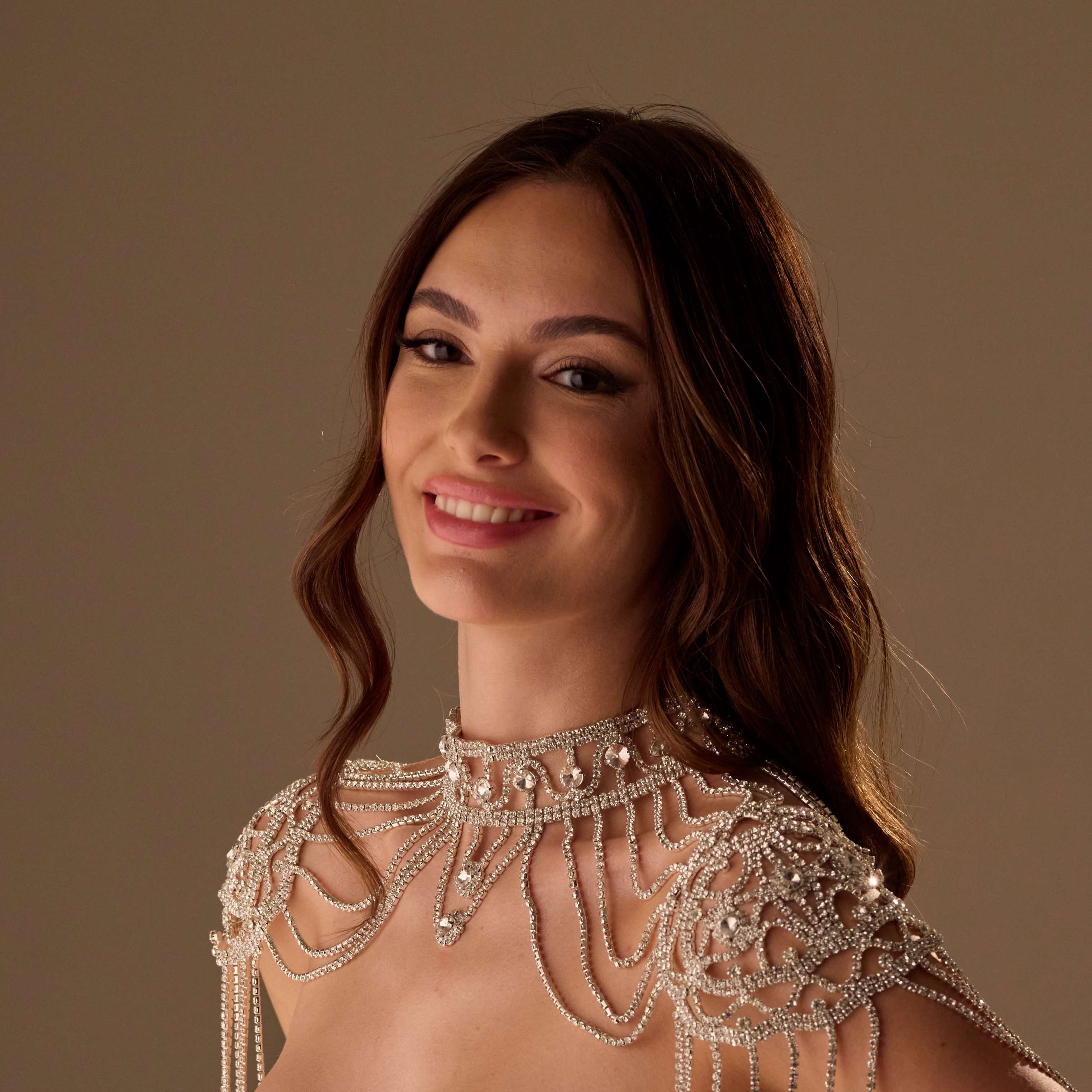 Bridal Shoulder Necklace- Shoulder Body Jewelry – Bridal Port, view 6