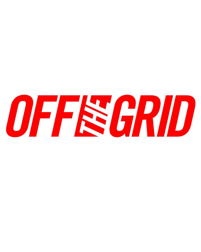 Off The Grid Surplus OFF THE GRID Solid Logo Decal - 7 Colors — in-use photo