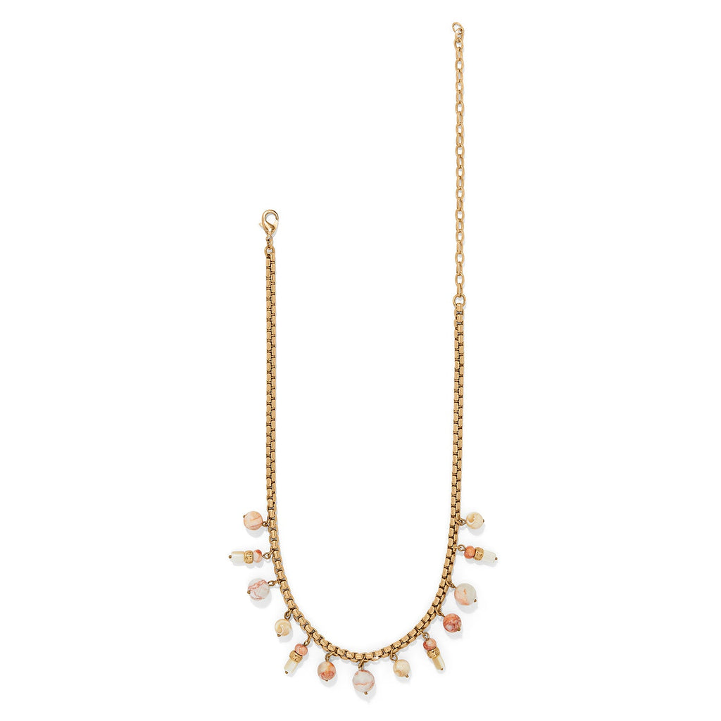 KADOU BOUTIQUE Brighton Contempo Nuevo Rosado Drop Necklace — detail close-up