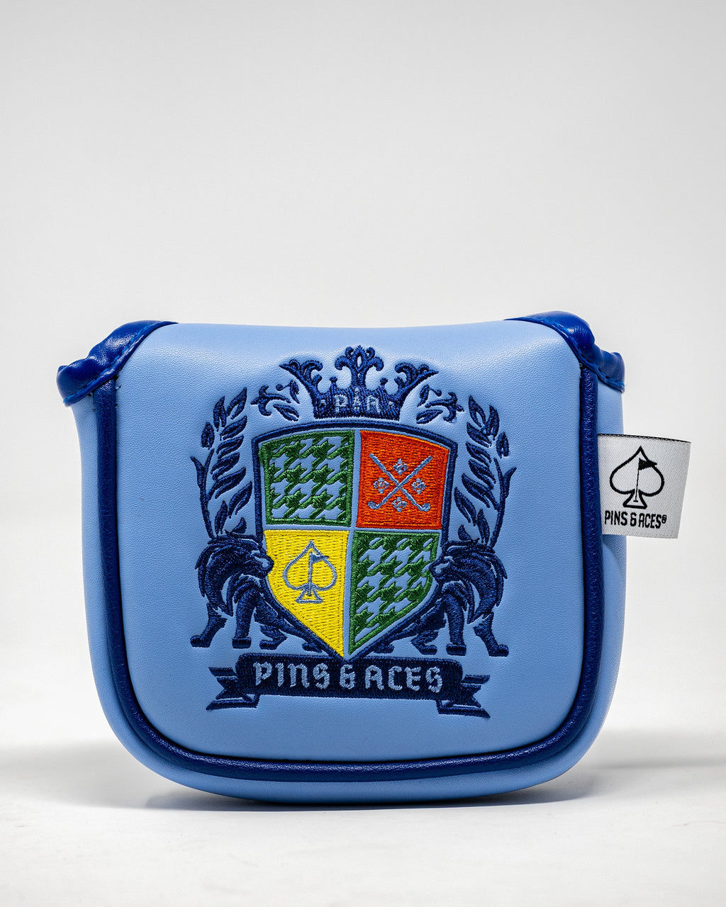 Pins and Aces Coat of Arms - Mallet Cover — main product shot