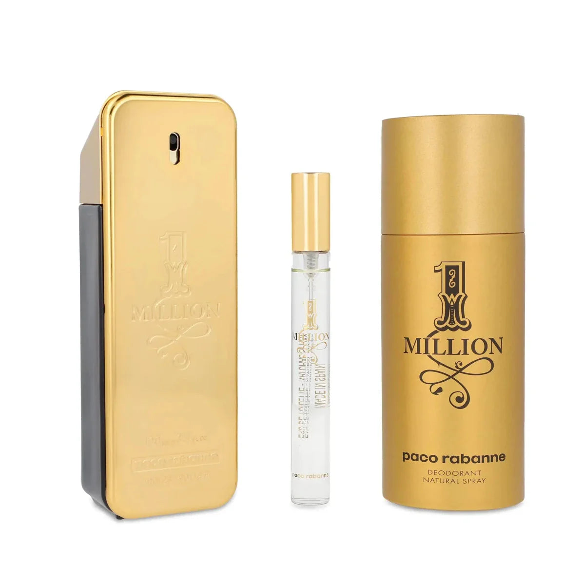 MANDOTOS Paco Rabanne 1 Million Man 3-Set Men's EDT — Spicy Leather fragrance composition visual