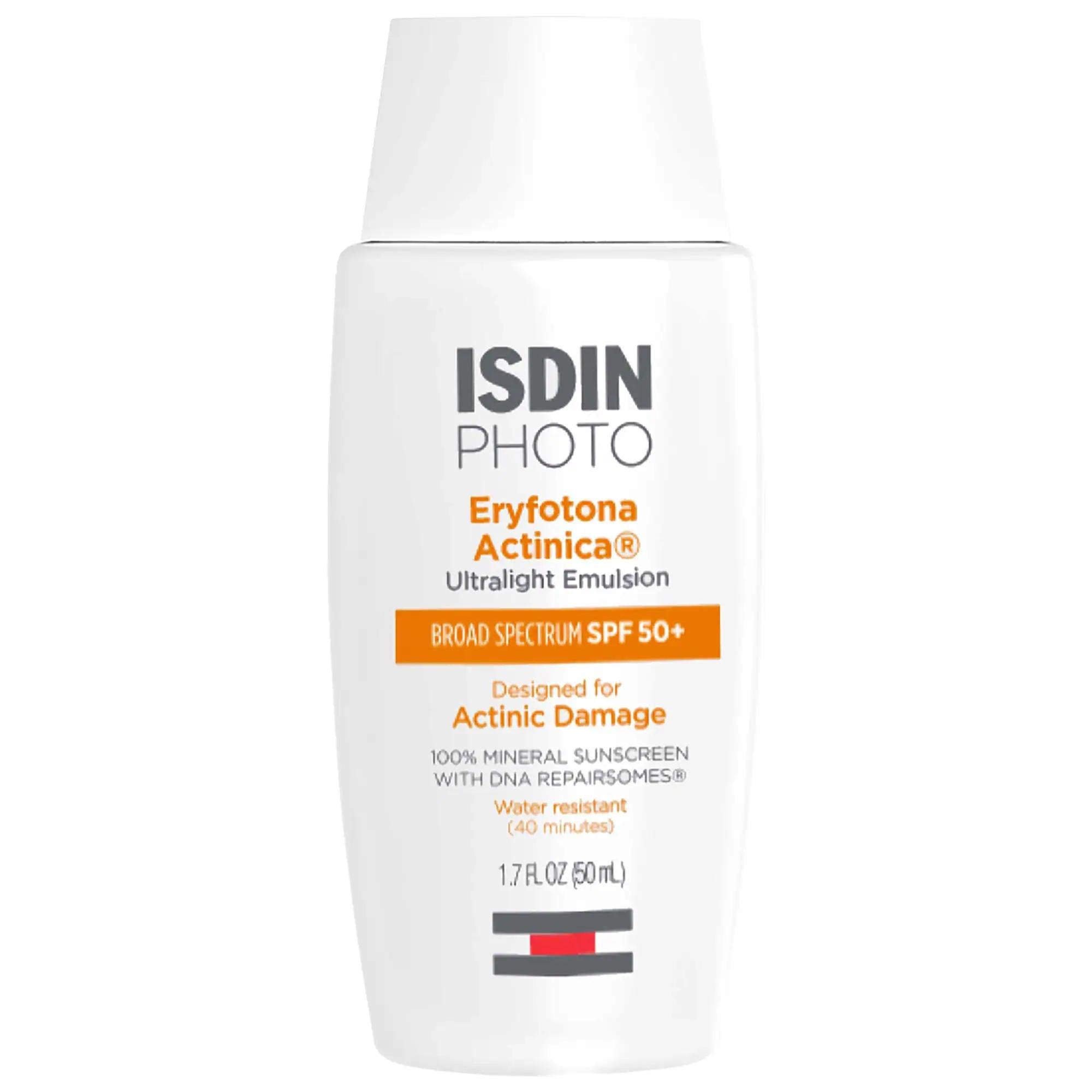 Eryfotona Actinica Ultralight Mineral Sunscreen SPF 50+ - Non-Greasy, Zinc Oxide Face Sunscreen for Daily Use