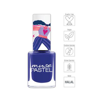 Muse Vegan Cruelty-Free Nail Polish - Pastel Shade 229, Gluten-Free, Paraben-Free Cosmetics for Artistic Nail Colors