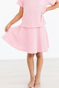 Mila & Rose ® Bubblegum Pink Scrunchy Twirl Skort — main product shot