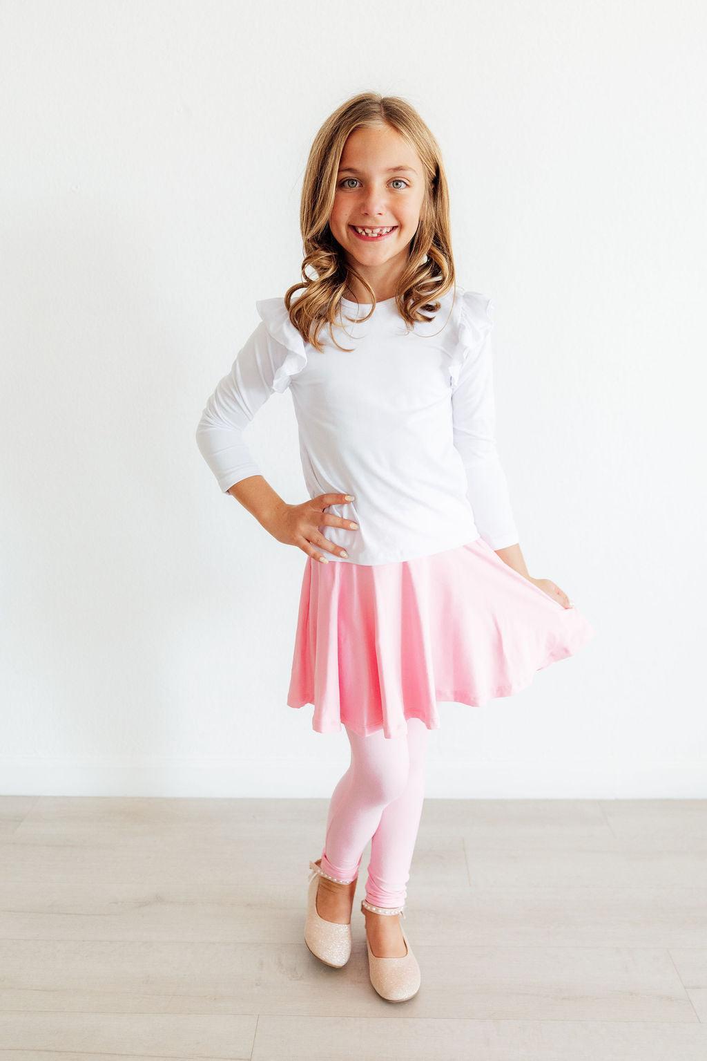 Mila & Rose ® Bubblegum Pink Twirl Skegging — detail close-up