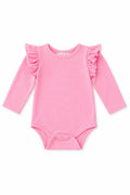Mila & Rose ® Bubblegum Pink L/S Flutter Bodysuit — main product shot