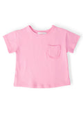 Mila & Rose ® Bubblegum Pink Ruffle Pocket Tee — main product shot