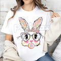 Pasimax "Bubblegum Bunny" Funny Easter T-Shirt - Cool Rabbit Blowing Bubble Graphic Tee, Premium 100% Cotton Easter Sunday To