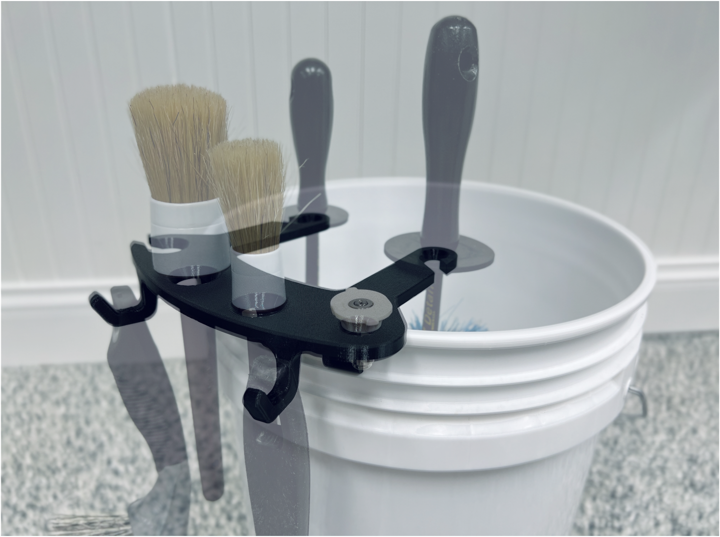 BucketCaddy - Wheel, Tire, & Detailing Brush Organizer for 5-gallon and 6-gallon Car Wash Buckets – Stubby Nozzle Co.