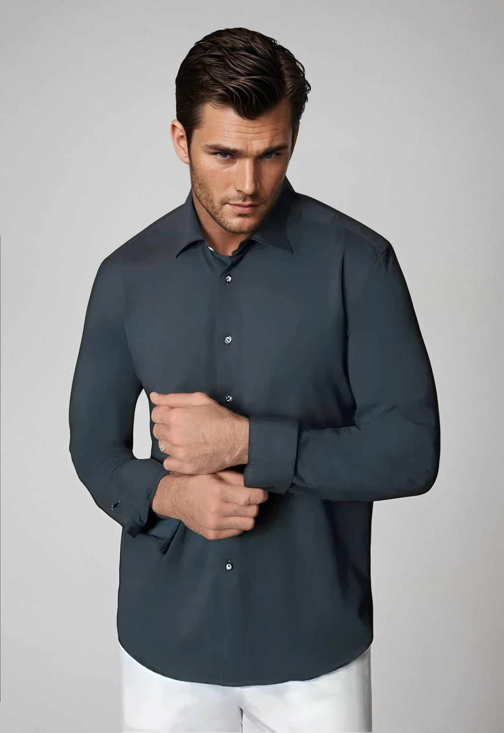 Buki Buki Cinqo 'Single Shot' Long Sleeve Shirt - Blue Night — main product shot