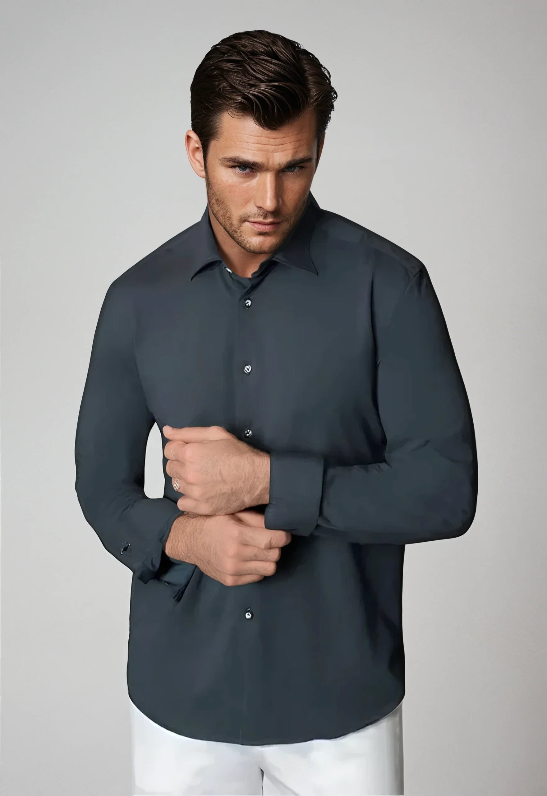 Buki Buki Cinqo 'Single Shot' Long Sleeve Shirt - Blue Night — main product shot