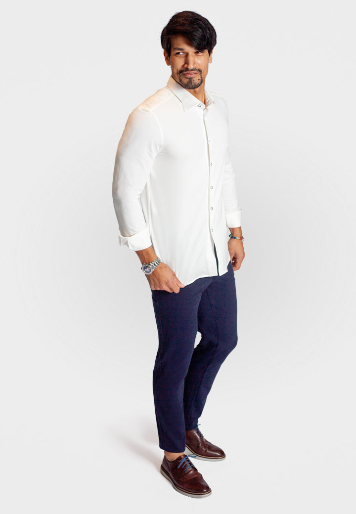 Buki Buki Cinqo 'Single Shot' Long Sleeve Shirt - White — alternative angle