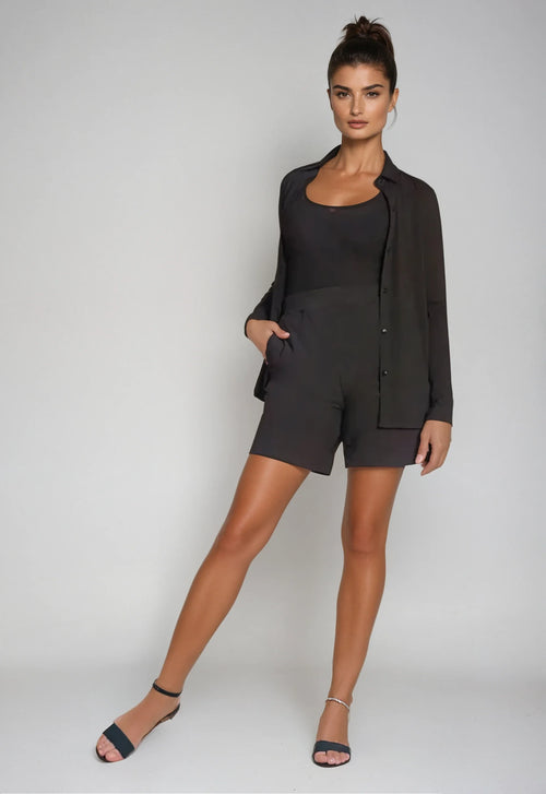 Buki Buki Cinqo Single Shot Shirt - Black — detail close-up