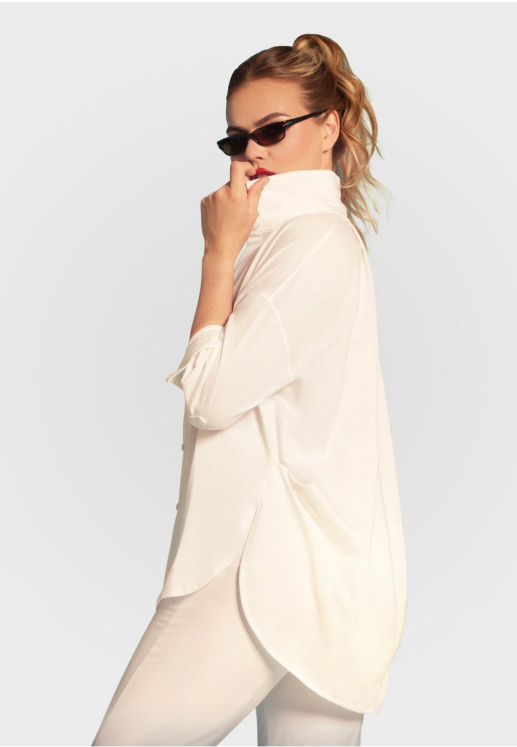 Buki Buki Cinqo Single Shot Shirt - White — detail close-up