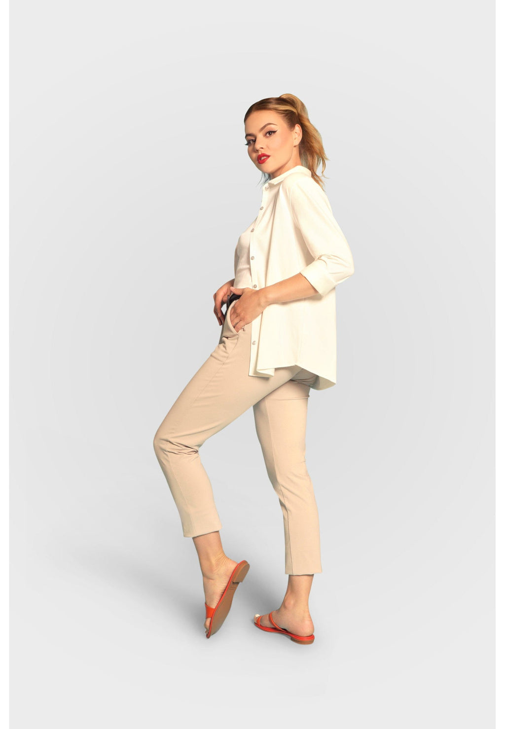 Buki Buki Cinqo Single Shot Shirt - White — lifestyle context