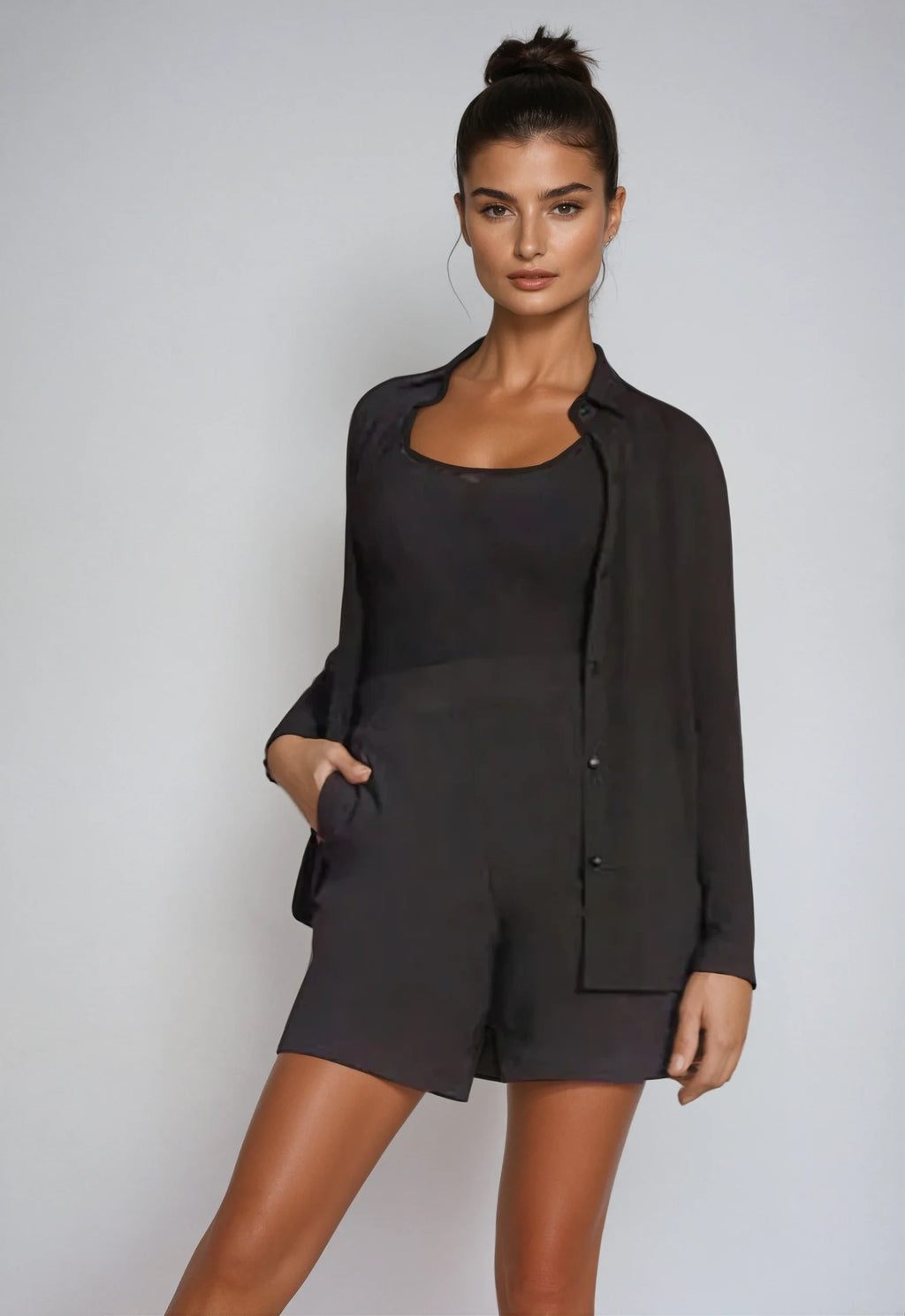 Buki Buki Cinqo Single Shot Shirt - Black — side view