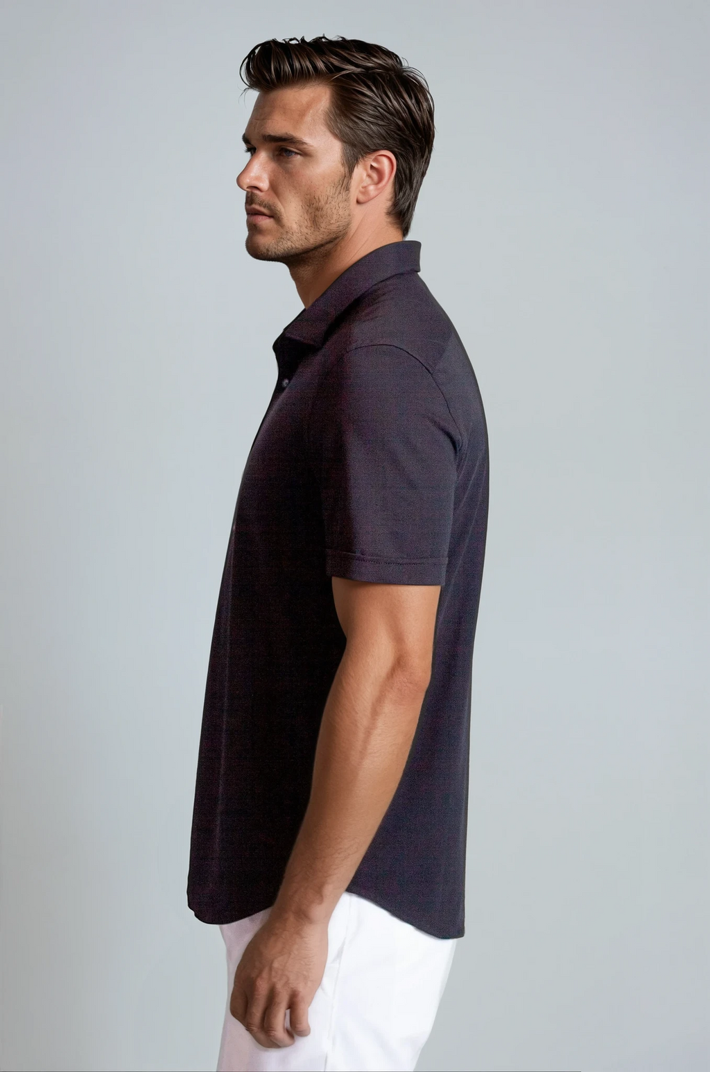Buki Buki Cinqo Single Shot Short Sleeve Shirt - Black — lifestyle context