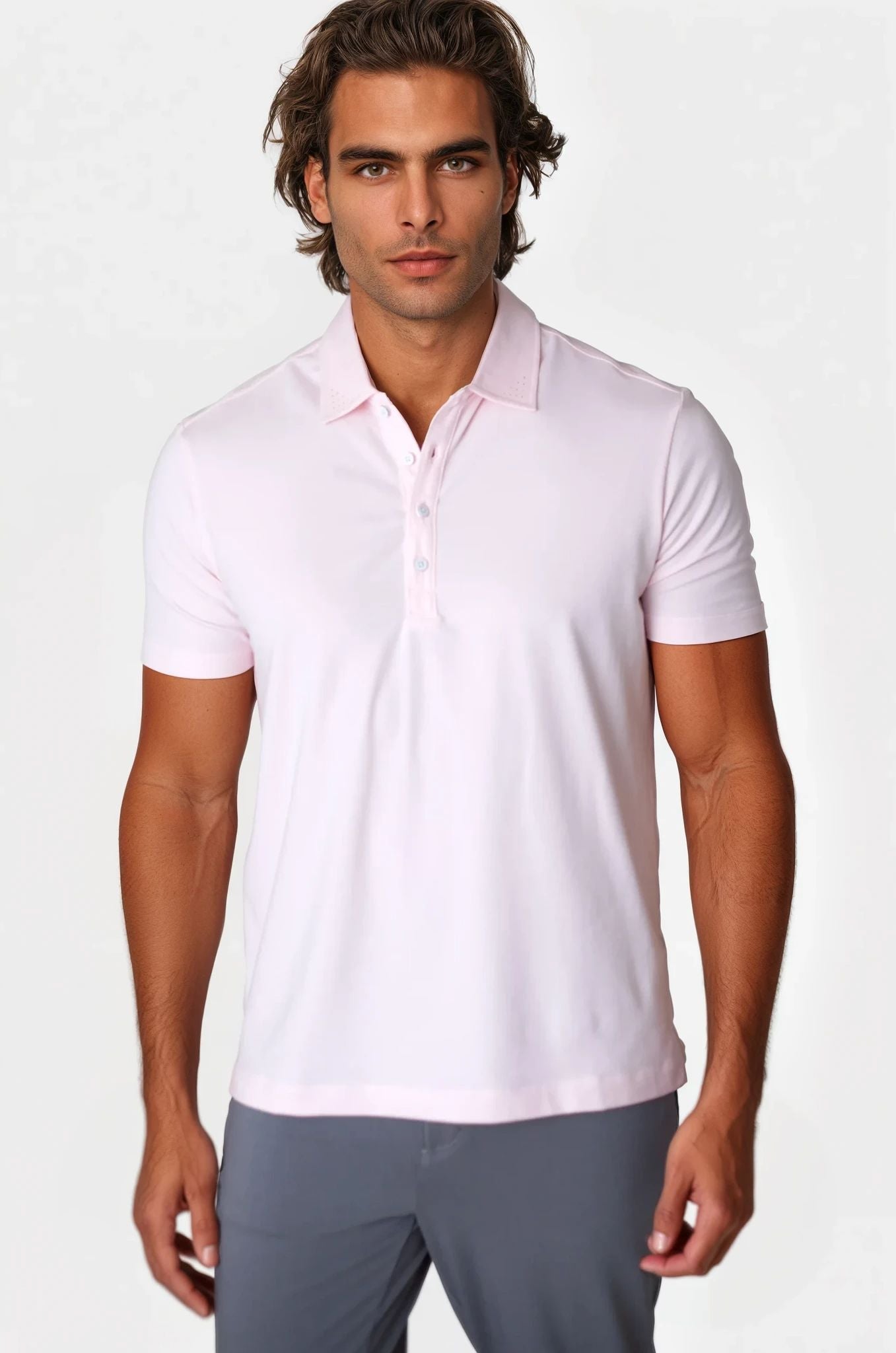 Buki Coolest Polo Tech Shirt - Sunrise — main product shot