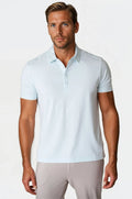 Buki Coolest Polo Tech Shirt - Light Blue — main product shot