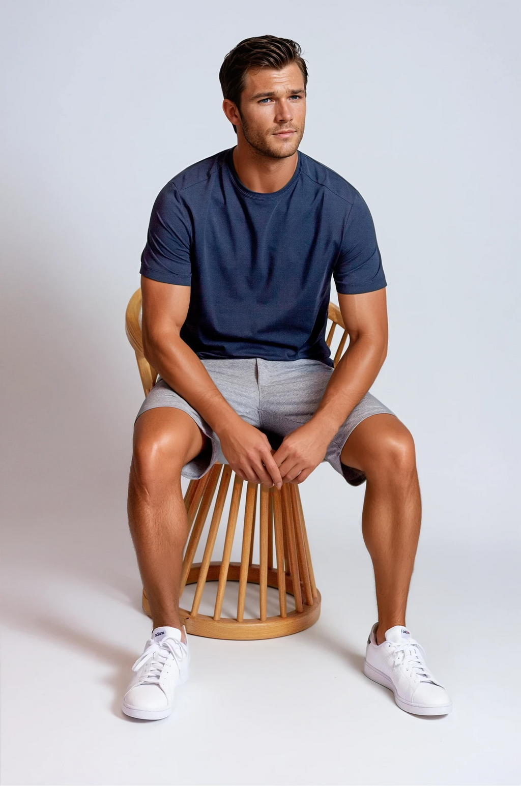 Buki Buki Cinqo Tech Tee - Blue Night — lifestyle context