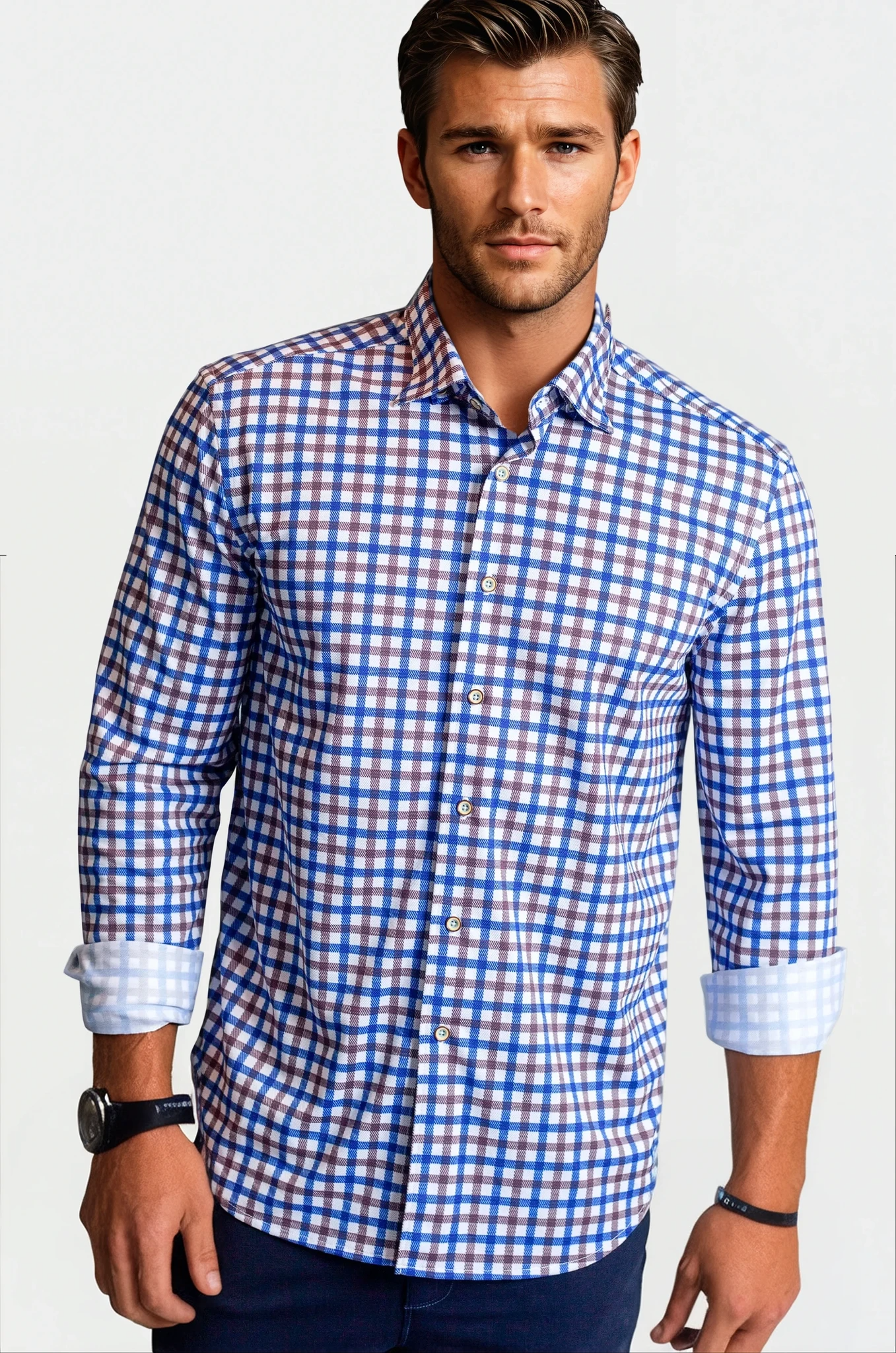 Buki Check Mate Long Sleeve Tech Shirt — main product shot