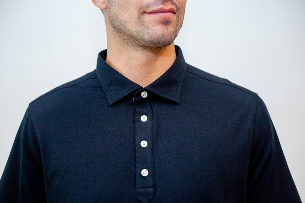 Buki Buki Cinqo Polo - Black — detail close-up