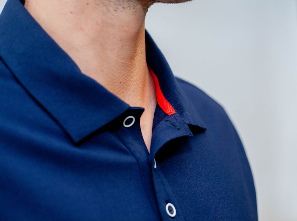 Buki Buki Cinqo Polo - Navy — detail close-up