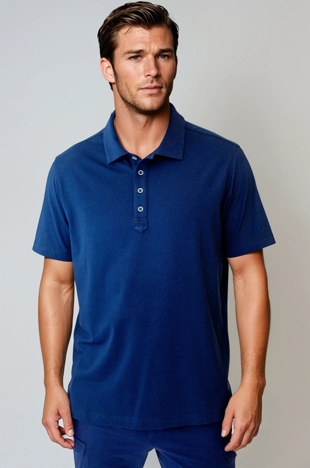 Buki Cinqo Polo 2-Pack - Navy/White — view 2