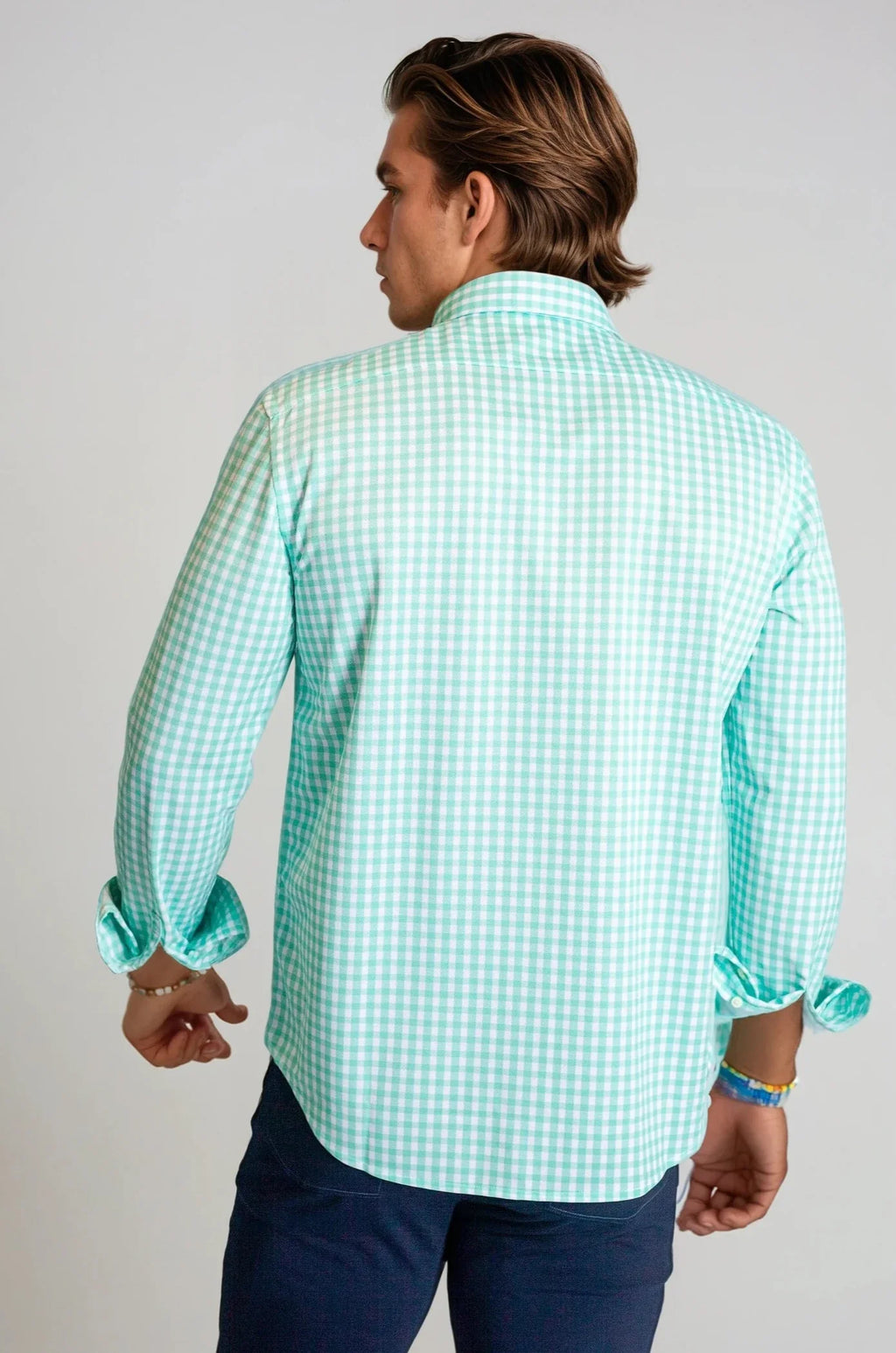 Buki Mauro Dress Shirt 2-Pack - Teal/Blue — in-use photo