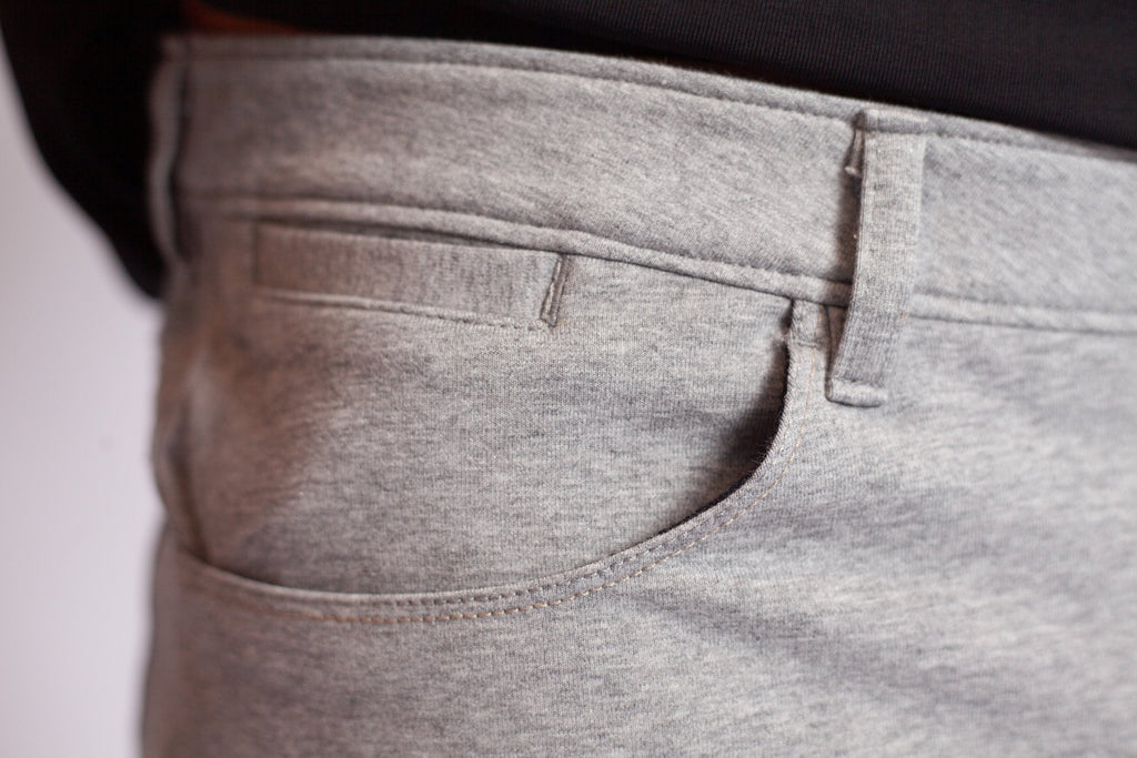 Buki High-Five Tech Shorts - Heather Grey — side view