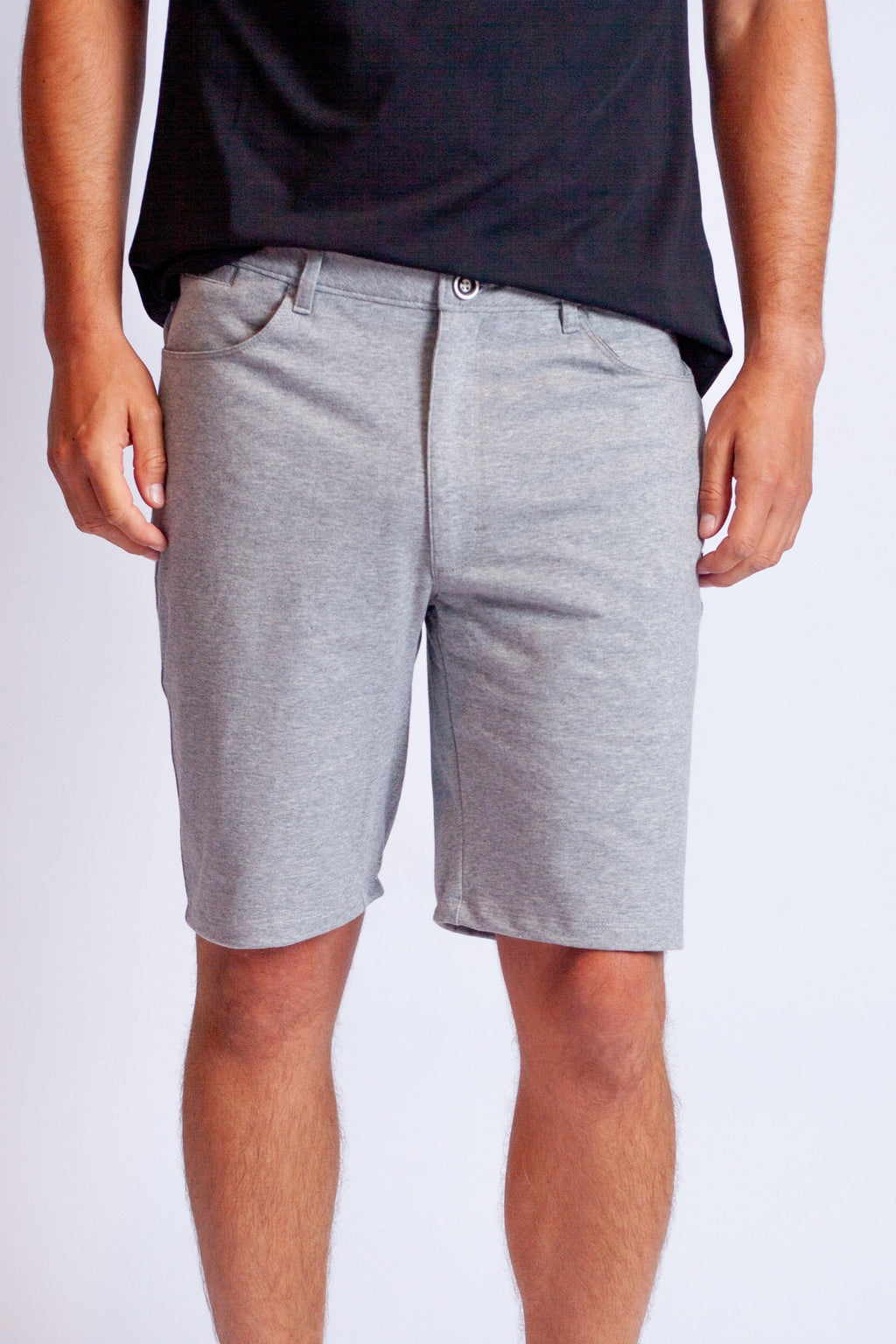 Buki High-Five Tech Shorts - Heather Grey — main product shot