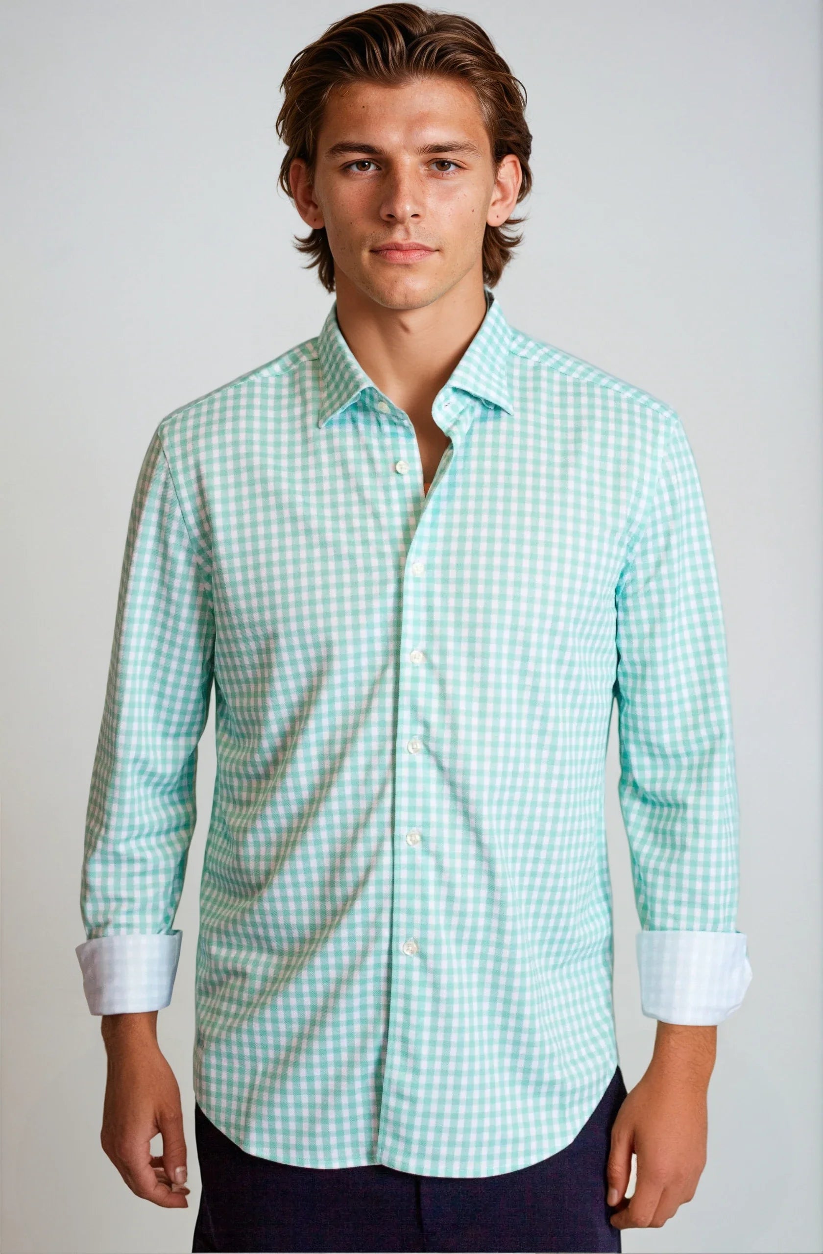 Buki Mauro Dress Shirt 2-Pack - Teal/Blue — lifestyle context
